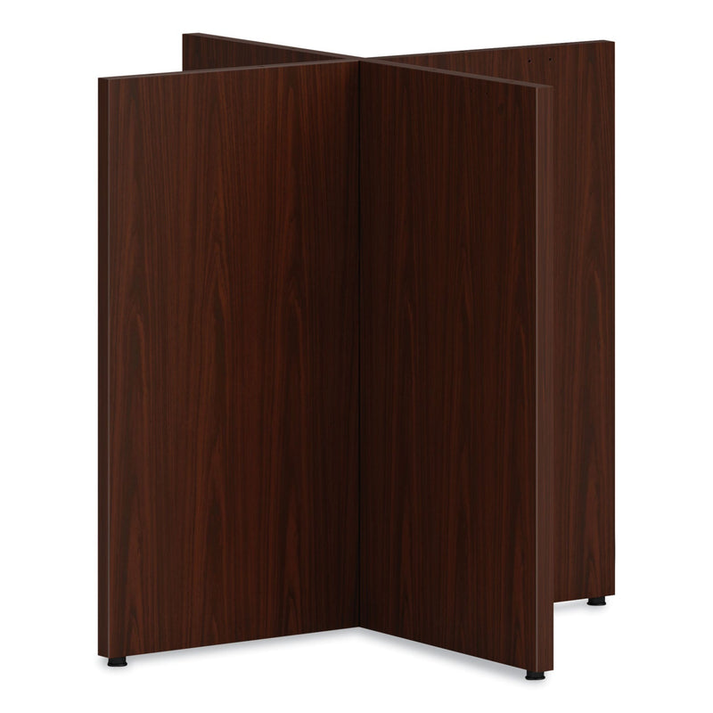 HON® Mod X-Base for 48" Table Tops, 30w x 30d x 28h, Traditional Mahogany (HONTBL48BSELT1)