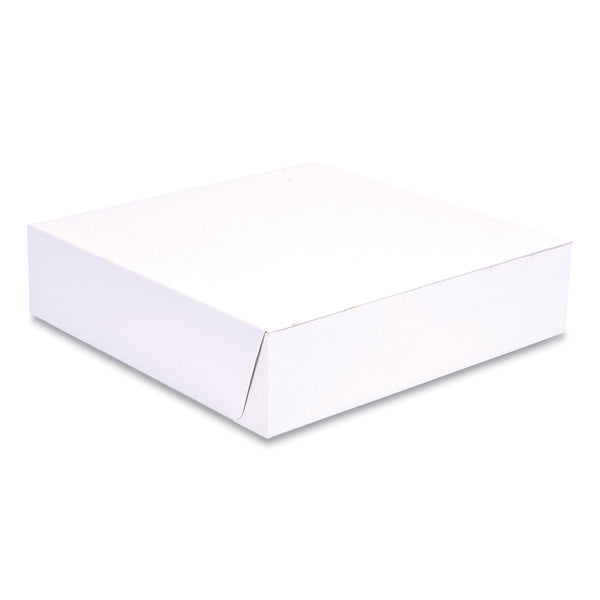 SCT® White One-Piece Non-Window Bakery Boxes, 10 x 10 x 2.5, White, Paper, 250/Bundle (SCH1569) 1 Bundle