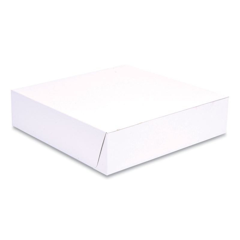 SCT® White One-Piece Non-Window Bakery Boxes, 10 x 10 x 2.5, White, Paper, 250/Bundle (SCH1569) 1 Bundle
