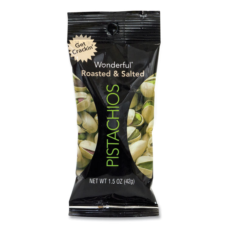 Wonderful® Roasted and Salted Pistachios, 1.5 oz Bag, 24/Pack, Ships in 1-3 Business Days (GRR22000784) Each