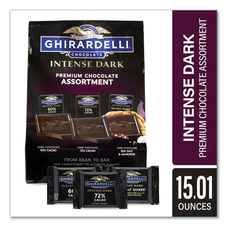 Ghirardelli® Intense Dark Chocolate Premium Collection, 15.01 oz Bag, Ships in 1-3 Business Days (GRR22001102)