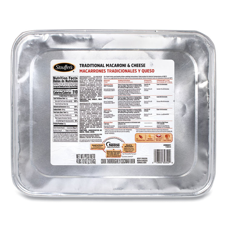 Stouffer's® Traditional Baked Macaroni and Cheese, 76 oz Tray, 2/Pack, Ships in 1-3 Business Days (GRR60300014)