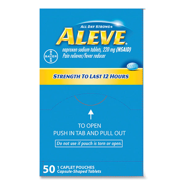 Aleve® Pain Reliever Tablets, 50 Packs/Box (PFYBXAL50)