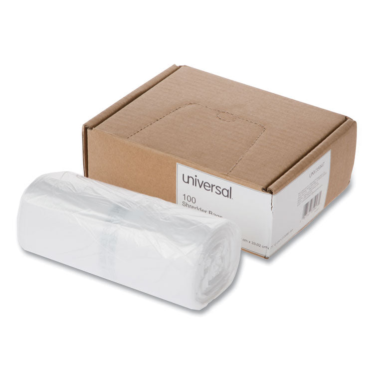 Universal® High-Density Shredder Bags, 16 gal Capacity, 100/Box (UNV35947)