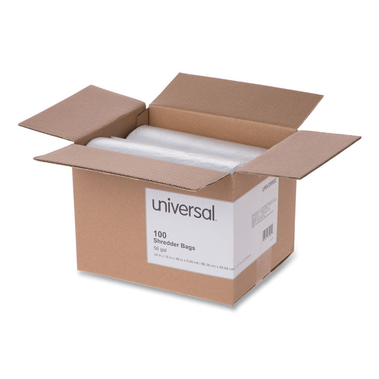 Universal® High-Density Shredder Bags, 56 gal Capacity, 100/Box (UNV35952)