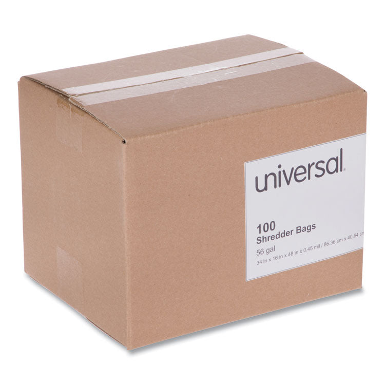 Universal® High-Density Shredder Bags, 56 gal Capacity, 100/Box (UNV35952)