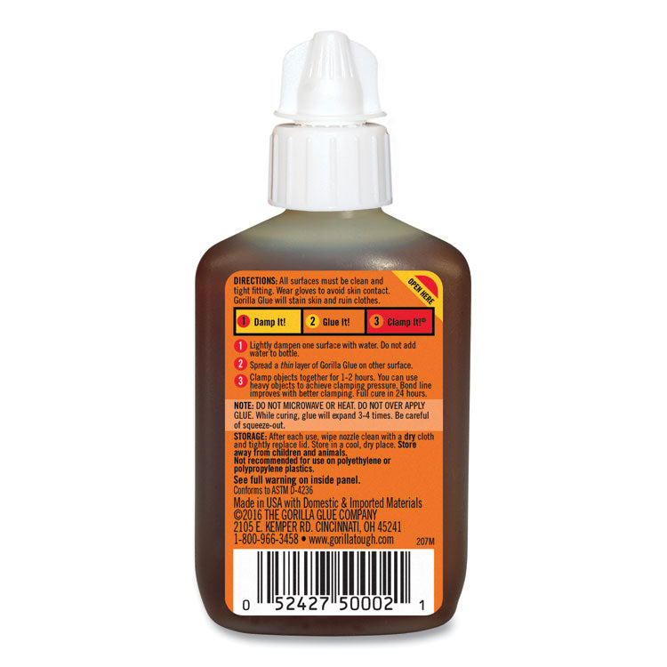 Gorilla® Original Formula Glue, 2 oz, Dries Light Brown (GOR5000206) Each