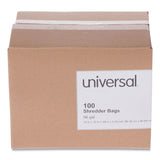 Universal® High-Density Shredder Bags, 56 gal Capacity, 100/Box (UNV35952)