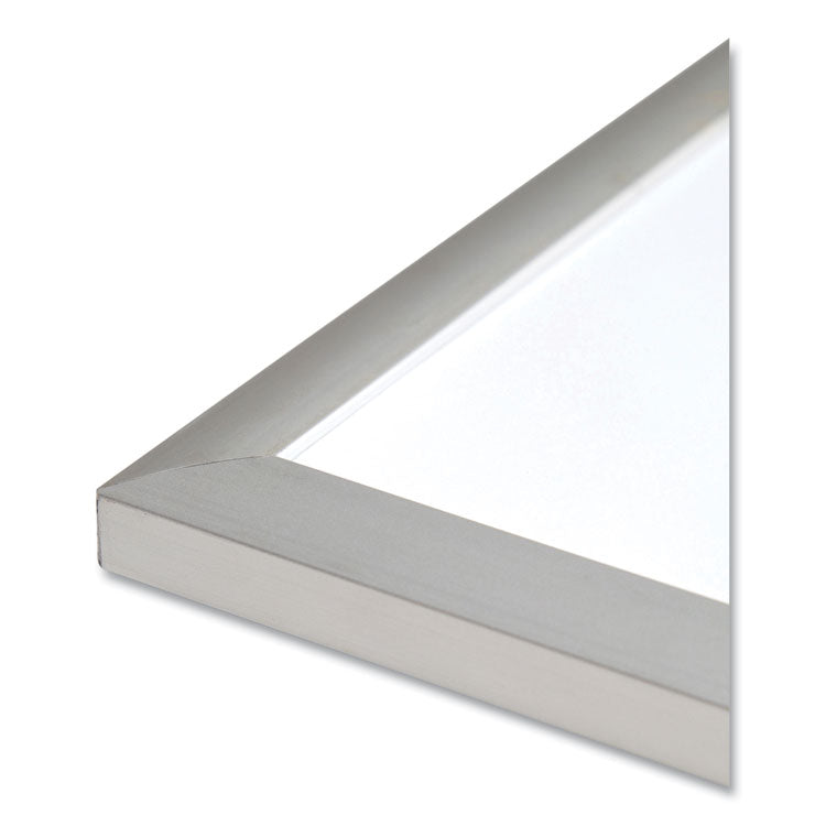 U Brands Magnetic Dry Erase Board with Aluminum Frame, 95 x 47, White Surface, Silver Frame (UBR2891U0001)