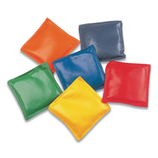 Champion Sports Bean Bag Set, Vinyl, 4", Assorted Colors, 12/Box (CSIMBB4SET) Set of 6