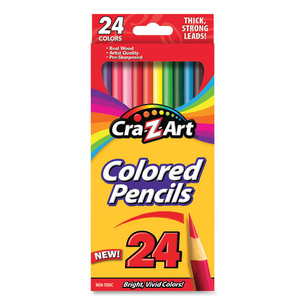 Cra-Z-Art® Colored Pencils, 24 Assorted Lead and Barrel Colors, 24/Pack (CZA1040348) Pack of 24