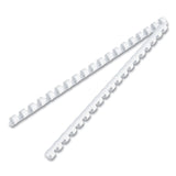 Fellowes® Plastic Comb Bindings, 5/16" Diameter, 40 Sheet Capacity, White, 100/Pack (FEL52508)