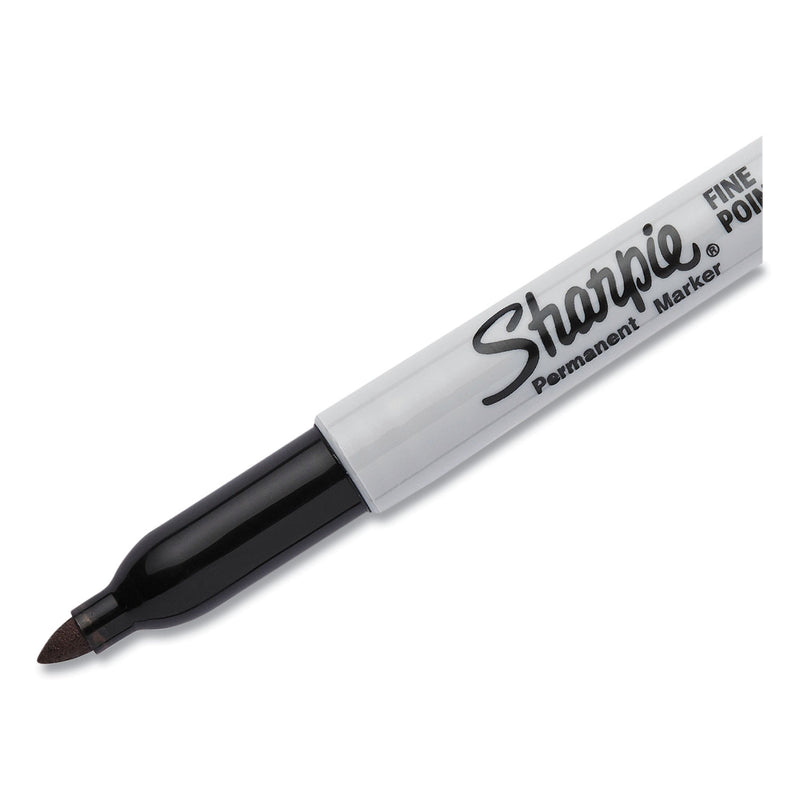 Sharpie® Fine Tip Permanent Marker, Canister, Black, 36/Pack (SAN35010) 1 Display Box