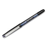 uniball® VISION Roller Ball Pen, Stick, Extra-Fine 0.5 mm, Blue Ink, Black/Blue/Clear Barrel, 12/Pack (UBC1734919) Dozen