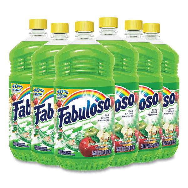 Fabuloso® Multi-use Cleaner, Passion Fruit Scent, 56 oz, Bottle, 6/Carton (CPC53043)