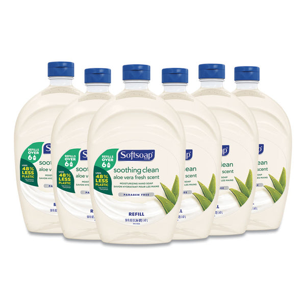 Softsoap® Moisturizing Hand Soap Refill with Aloe, Fresh, 50 oz, 6/Carton (CPC45992)