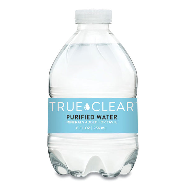 True Clear® Purified Bottled Water, 8 oz Bottle, 24 Bottles/Carton, 182 Cartons/Pallet (TCL8OZ24PLT182)