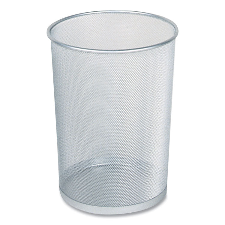 Rubbermaid® Commercial Steel Mesh Wastebasket, 5 gal, Steel Mesh, Silver (RCPWMB20SLV) Each