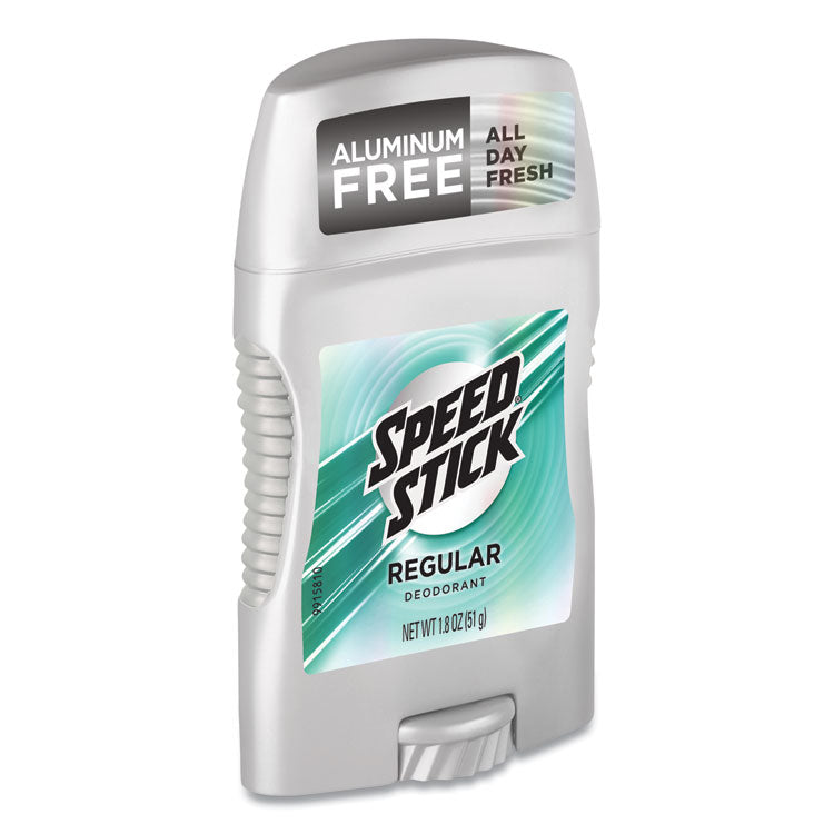 Speed Stick® Deodorant, Regular Scent, 1.8 oz, White, 12/Carton (CPC94020)