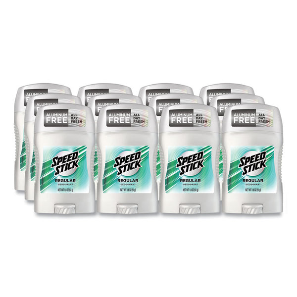 Speed Stick® Deodorant, Regular Scent, 1.8 oz, White, 12/Carton (CPC94020) Case of 12