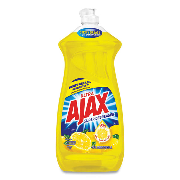 Ajax® Dish Detergent, Lemon Scent, 28 oz Bottle, 9/Carton (CPC44673)