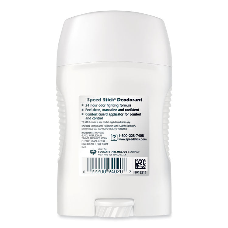 Speed Stick® Deodorant, Regular Scent, 1.8 oz, White, 12/Carton (CPC94020)