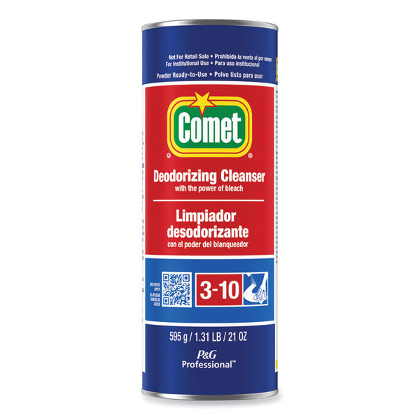 Comet® Deodorizing Cleanser with Bleach, Powder, 21 oz Canister, 24/Carton (PGC32987CT)