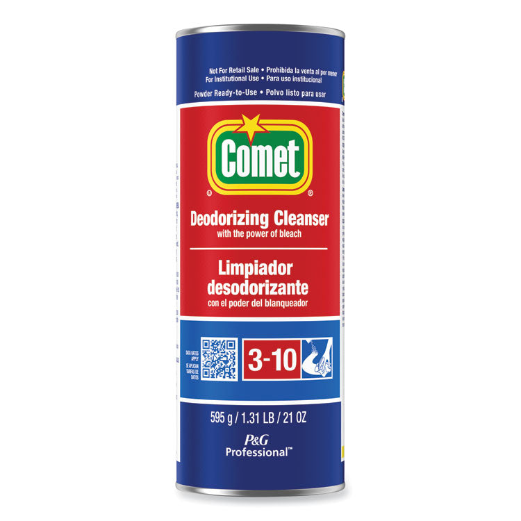 Comet® Deodorizing Cleanser with Bleach, Powder, 21 oz Canister, 24/Carton (PGC32987CT) Case of 24