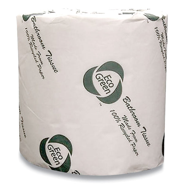 Eco Green® Recycled 2-Ply Standard Toilet Paper, Septic Safe, White, 600 Sheets/Roll, 48 Rolls/Carton (APAEBW680) Each