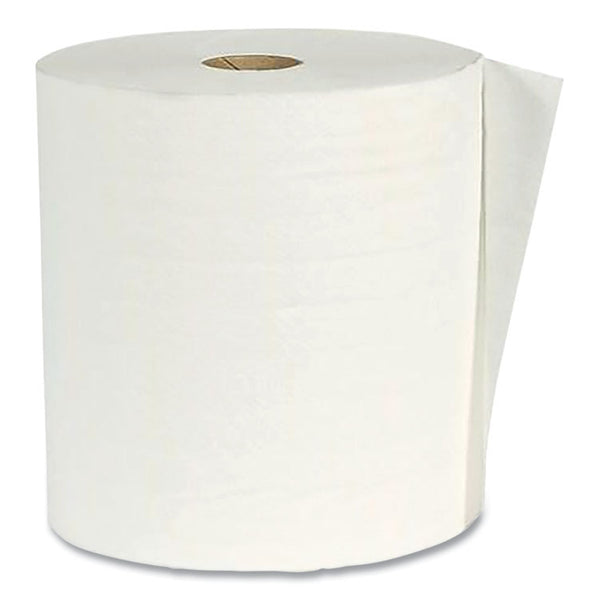 American Paper Converting Hardwound Paper Towel Roll, Virgin Paper, 1-Ply, 7.88" x 800 ft, White, 6/Carton (APAW80166)