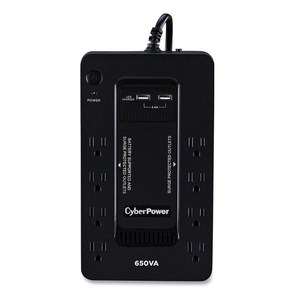 CyberPower® SX650U UPS Battery Backup, 8 Outlets, 650 VA, 890 J (CYPSX650U)