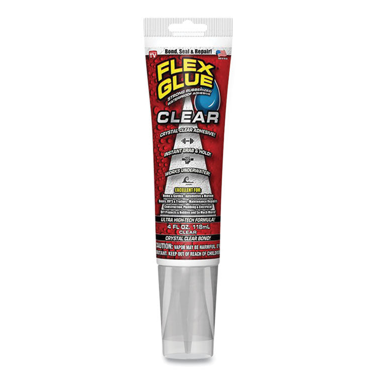 Flex Seal Flex Glue, 4 oz, Dries Clear (FSGGFSCLRR04) Each