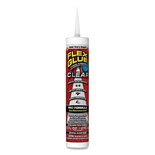 Flex Seal Flex Glue, Pro Formula, 9 oz, Dries Clear (FSGGFSCLRR09) Each