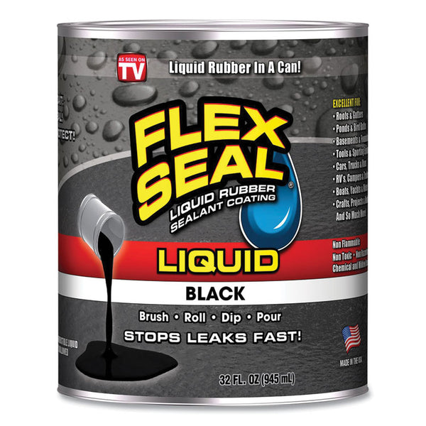 Flex Seal Liquid Rubber, 32 oz Can, Black (FSGLFSBLKR32) Each