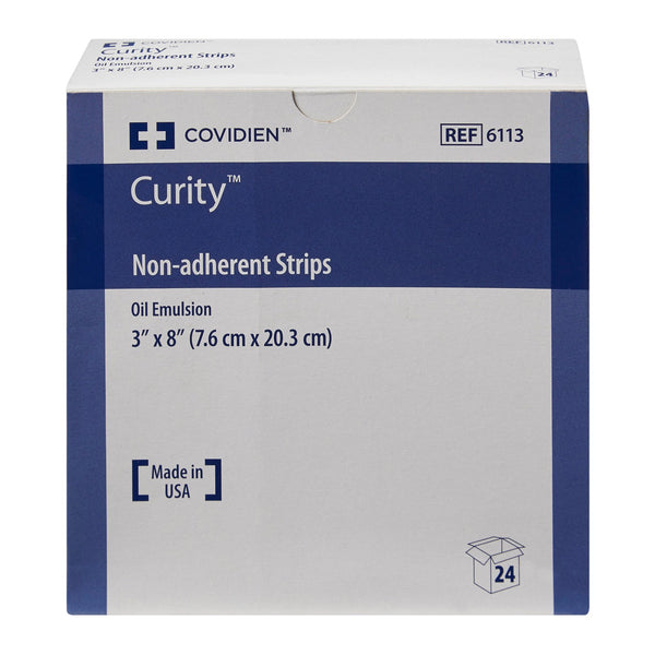 Curity™ Oil Emulsion Impregnated Dressing Rectangle 3 X 8 Inch Sterile (215607_EA) 1/EA