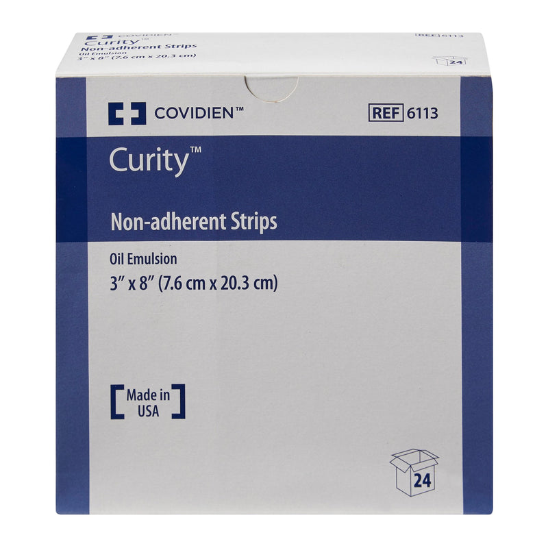 Curity™ Oil Emulsion Impregnated Dressing Rectangle 3 X 8 Inch Sterile (215607_BX) 24/BX