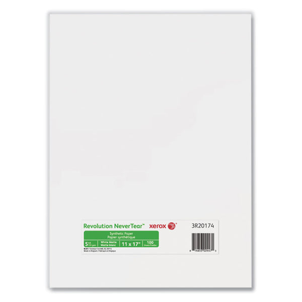 xerox™ Revolution NeverTear, 5 mil, 11 x 17, Smooth White, 100/Pack (XER3R20174)