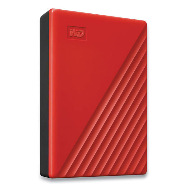 WD MY PASSPORT External Hard Drive, 4 TB, USB 3.2, Red (WDCBPKJ0040BRD) Each