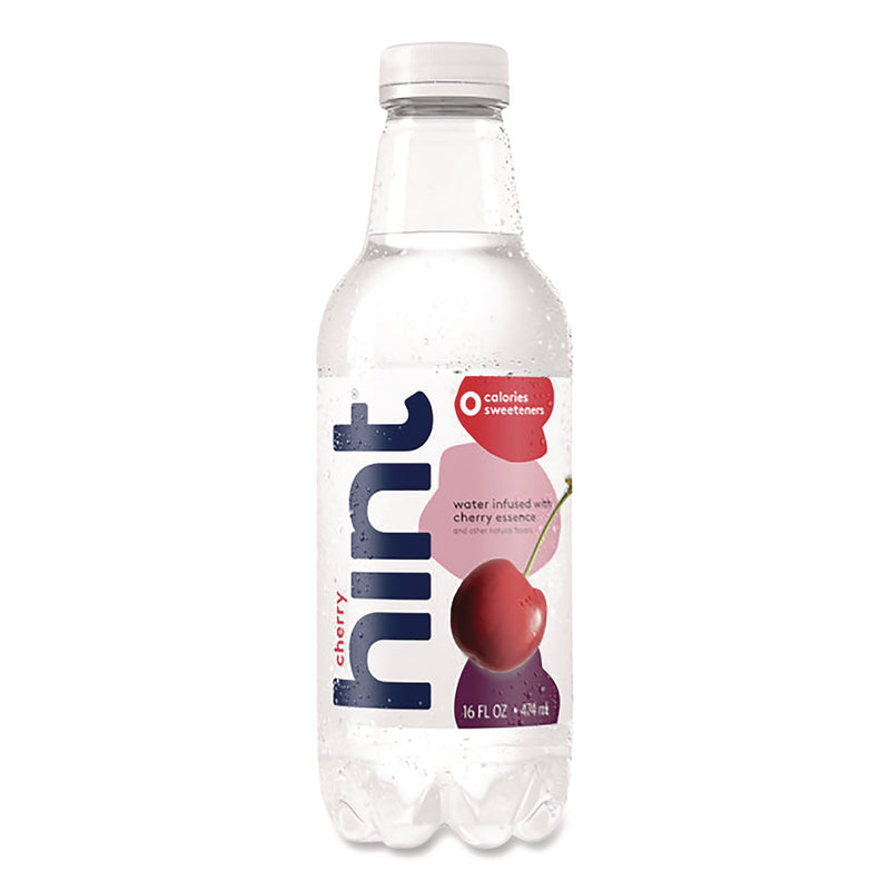 Hint Flavored Water, Cherry, 16 oz Bottle, 12 Bottles/Carton (HIN00157) Case of 12