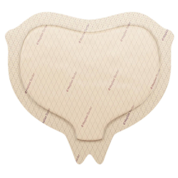 Mepilex® Border Sacrum Foam Dressing 6-1/3 X 7-9/10 Inch With Border Film Backing Silicone Adhesive Sacral Sterile (1069315_EA) 1/EA