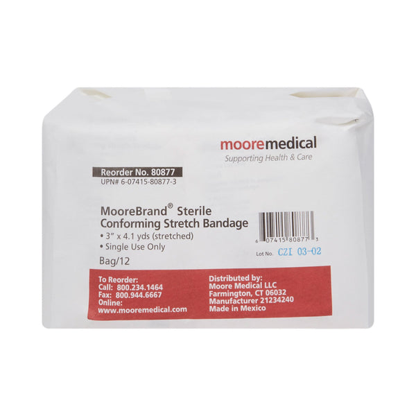 McKesson Conforming Bandage 3 Inch X 4-1/10 Yard Sterile 1 per Pack (1114252_RL) 1/RL