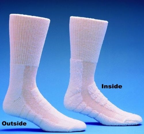 HealthDri™ Diabetic Socks Calf High Size 9-11 White Closed Toe (879851_PR) 2/PR