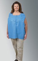 AmpleWear® Exam Vest Large Blue / White 1 Pocket Sleeveless Unisex (639211_CS) 50/CS