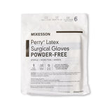 McKesson Perry® Surgical Glove Size 6 Sterile Latex Standard Cuff Length Smooth Brown Not Chemo Approved (1044728_BX) 50/BX