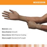 McKesson Perry® Surgical Glove Size 8 Sterile Latex Standard Cuff Length Smooth Brown Not Chemo Approved (1044732_BX) 50/BX
