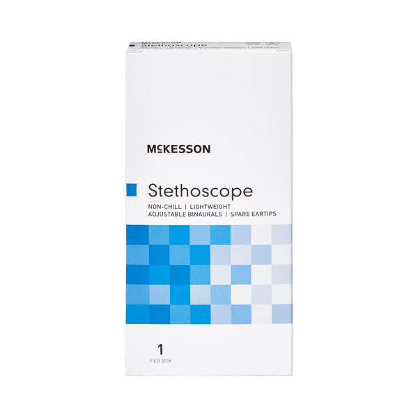 McKesson General Exam Stethoscope Royal Blue 1-Tube 22 Inch Tube Double Sided Chestpiece (363748_EA) 1/EA
