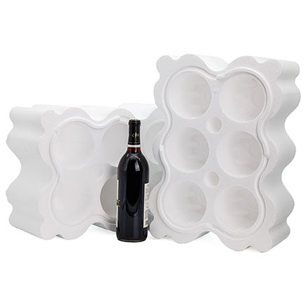 6 Bottle Foam Wine Shipper Insert - 750ml (WS746T) Case Of 3