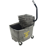 Impact® Premium Sidepress Bucket & Wringer Combo, Gray, 1/Each (IMP6G2635-3G) Each