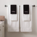 Hospeco® Cotton Makeup Washcloth 13x13 Black, Pack of 6 (HOSMAKEUP-13X13) Pack of 6