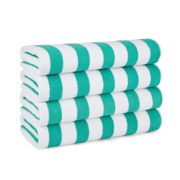 Arkwright Home Cali-Cabana Beach Towel 30x60 Green (4/Pack) (P-CALICABANA-GRN) 4/PK